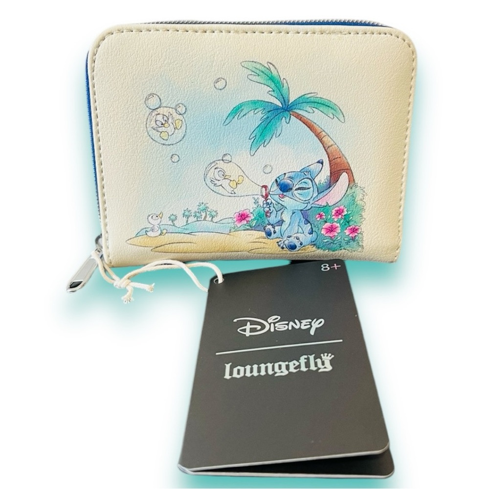 Loungefly Disney Stitch & Ducks Mini Zipper Wallet